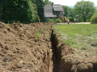 Water Service Line at High Lawn Farm, Lee MA